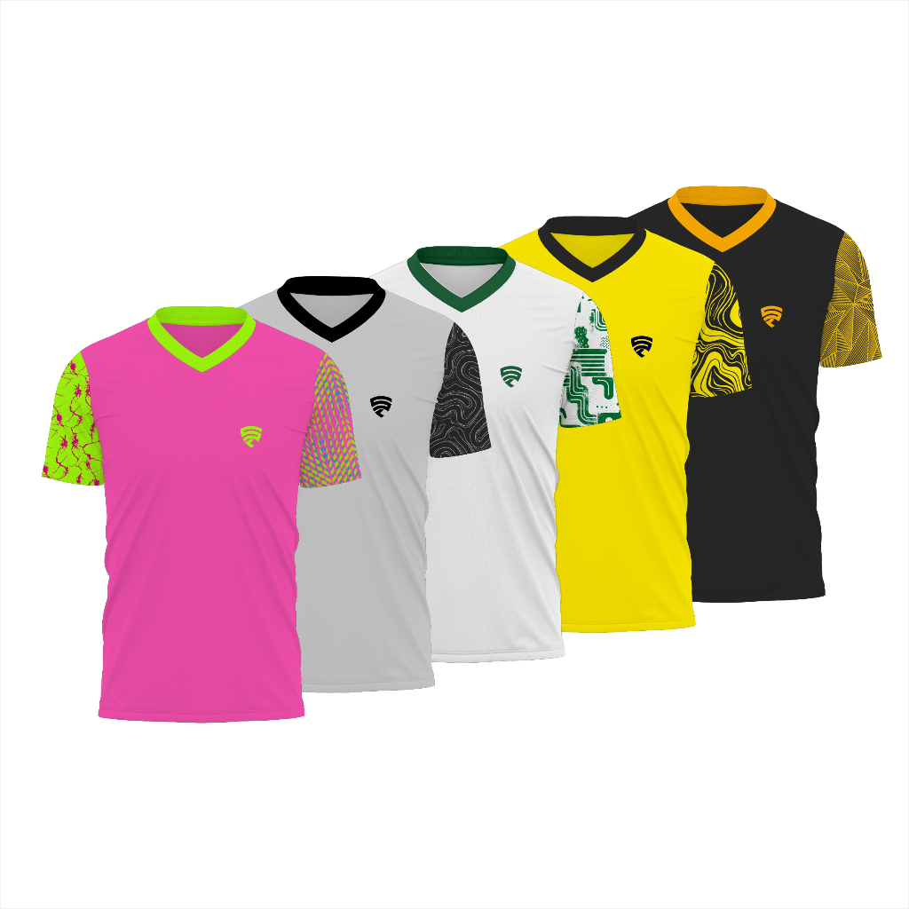 KAOS JERSEY DRYFIT OLAHRAGA BADMINTON PRINTING KERAH V