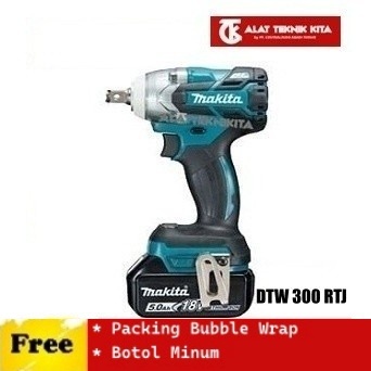 MAKITA DTW300RTJ mesin pembuka baut baterai DTW 300 RTJ cordless impact wrench