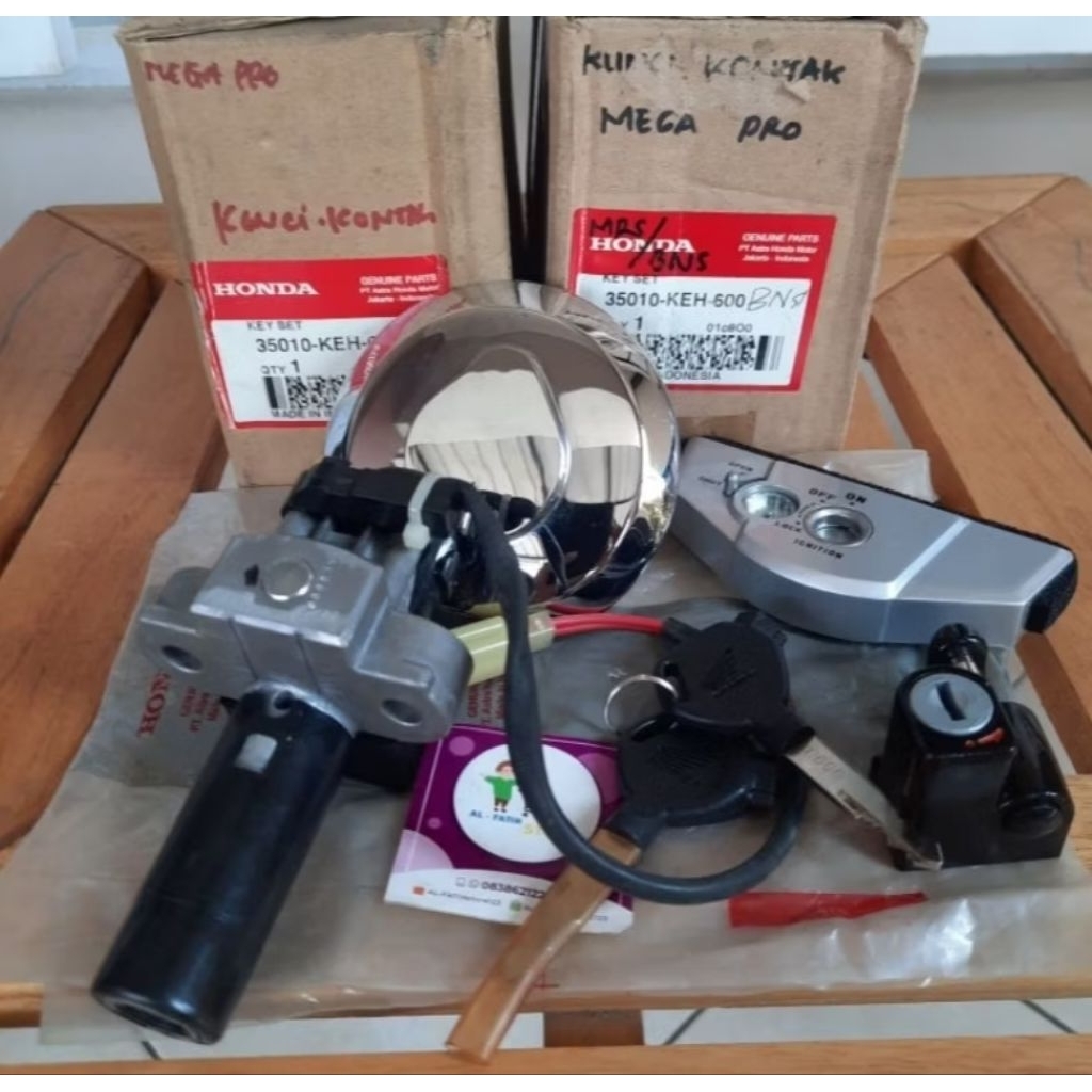 35010-KEH-600 Kunci Kontak Set Honda Mega Pro Primus Lama Ori AHM