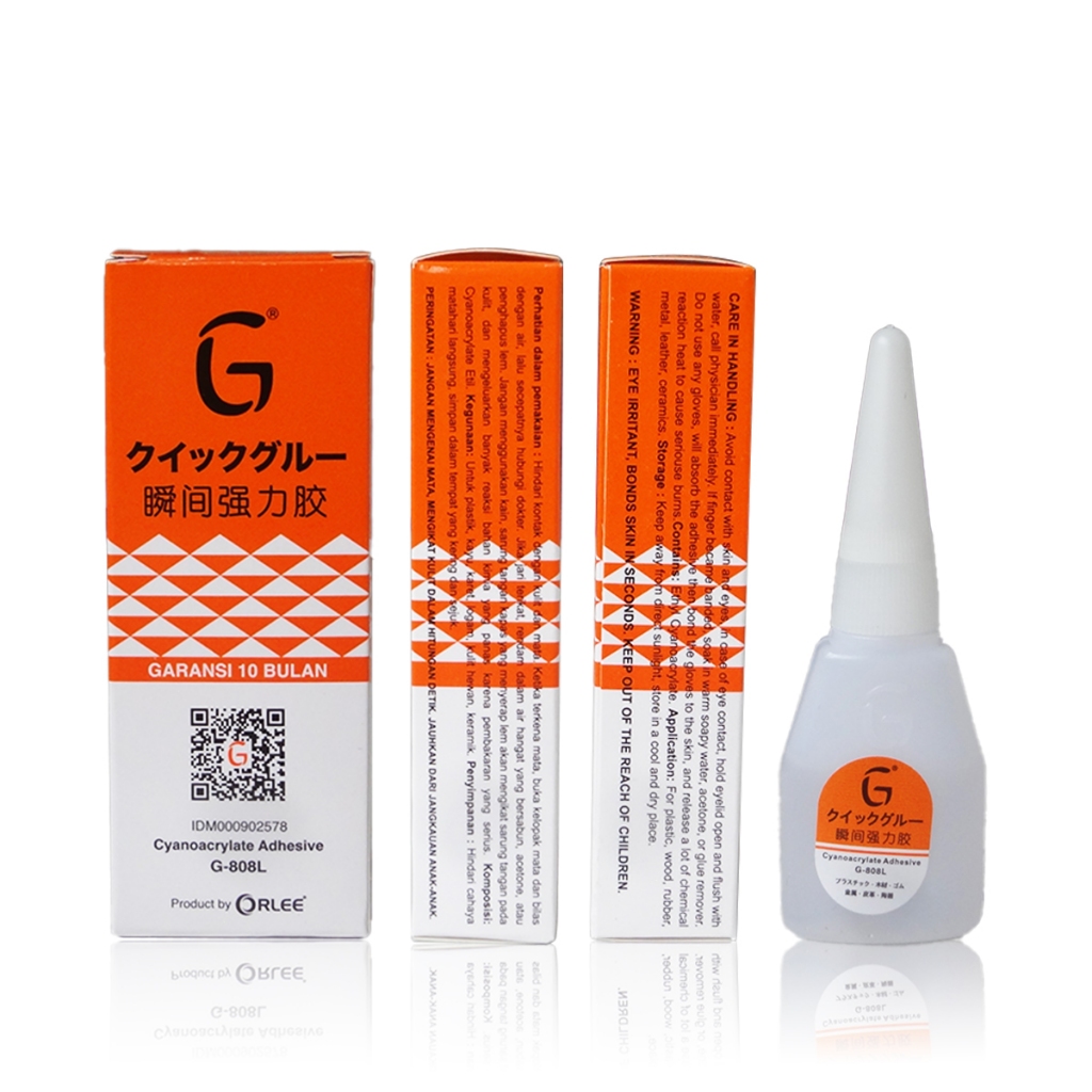 502 Lem Cair G Korea Asli - Lem G Orlee GL-808 Perekat Super Kuat dan Multifungsi