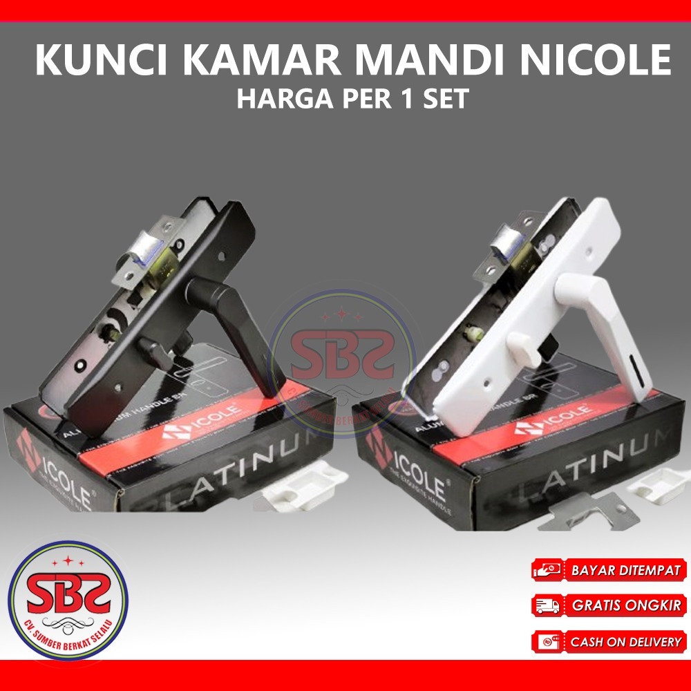 GLATINO Kunci Pintu Kamar Mandi Glatino / Kunci Kamar Mandi / Kunci Toilet