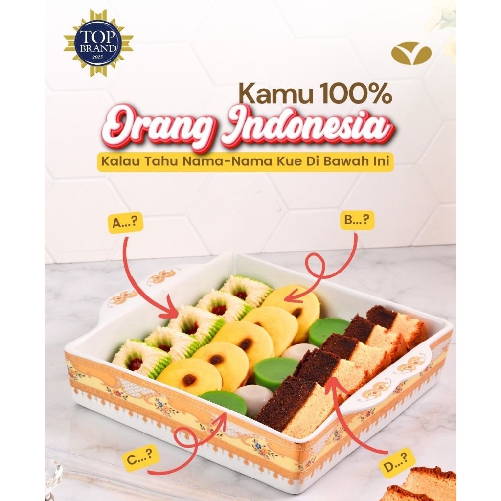 Vicenza Piring Kue Segi P 137 Motif Lily