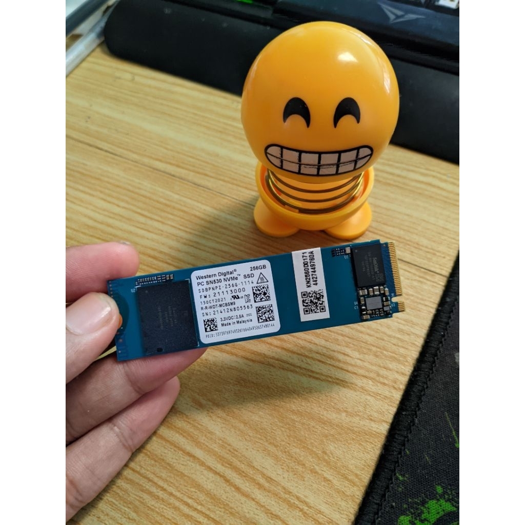 Murah banget SSD NVME WD 256GB Gen3x4 second