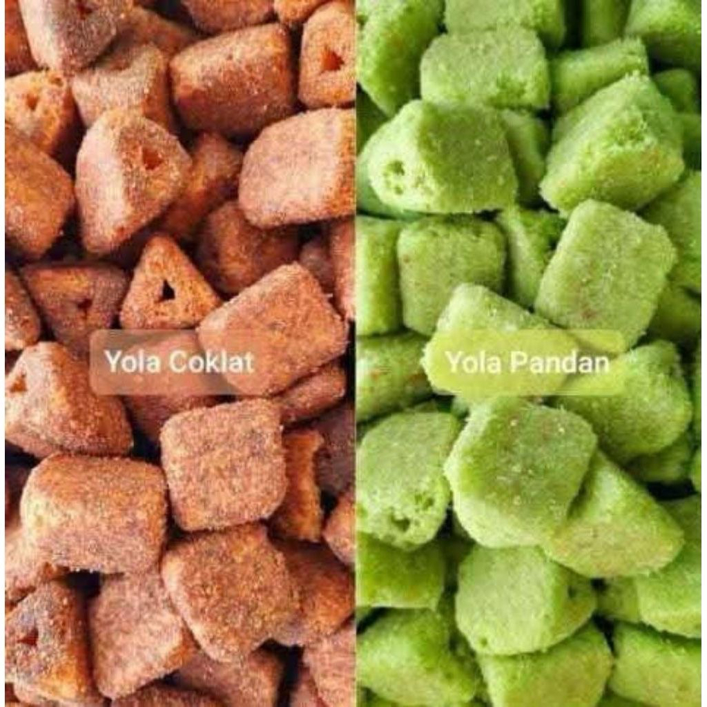 Yola momogi pandan/coklat 500gr