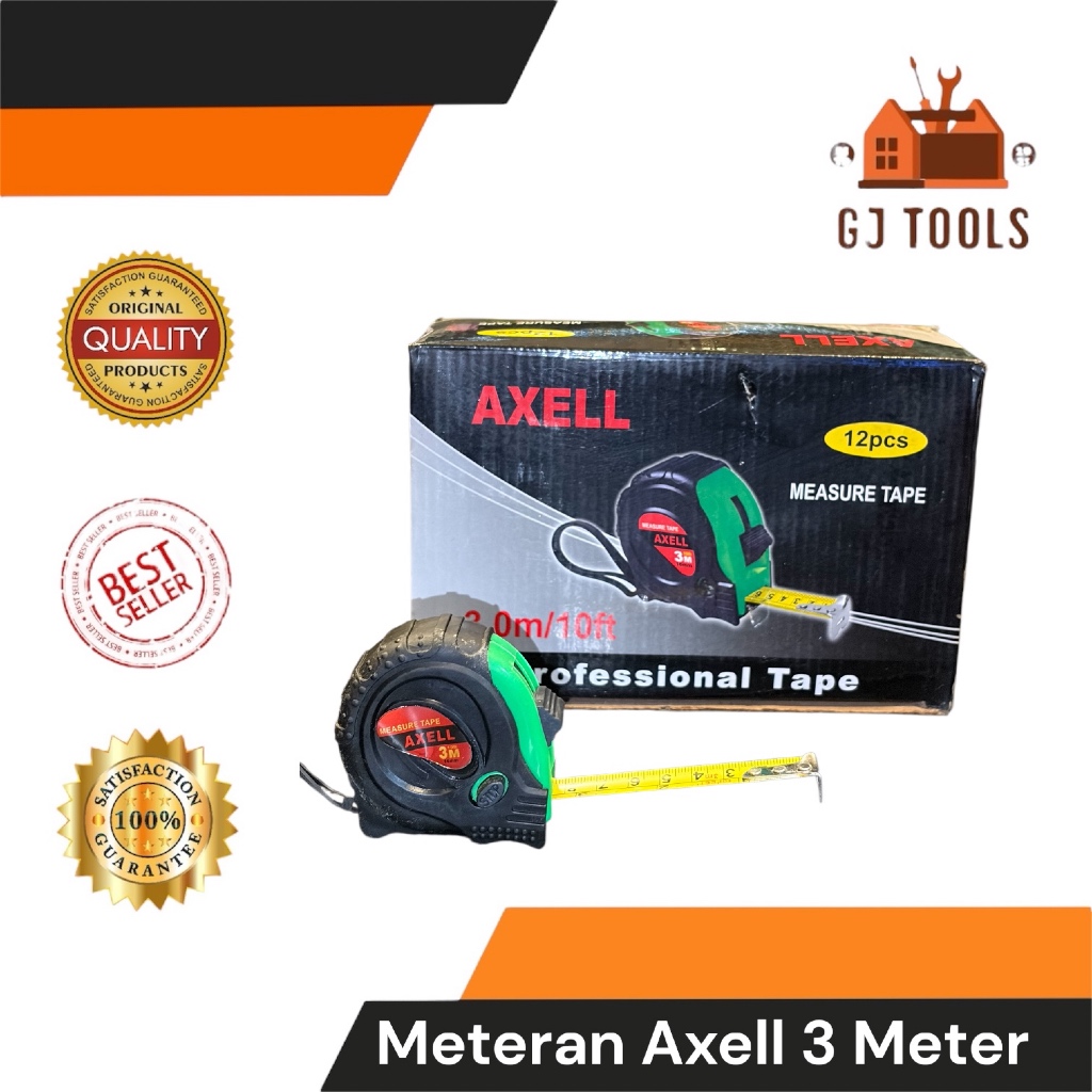 HARGA OBRAL  METERAN AXELL 3 METER - METERAN TUKANG 3 METER