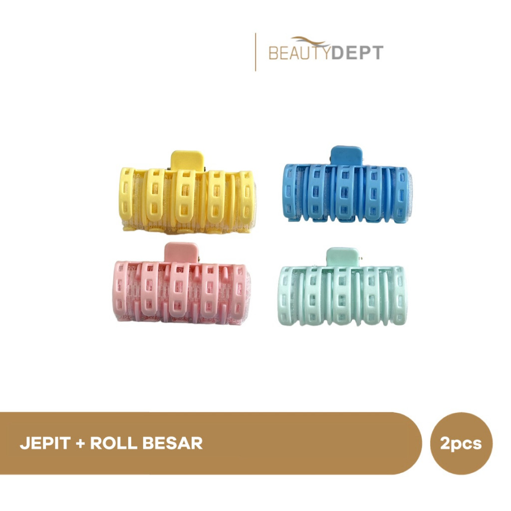Jepit Roll Rambut - Roll Poni - Alat Keriting Rambut (Besar / Kecil)