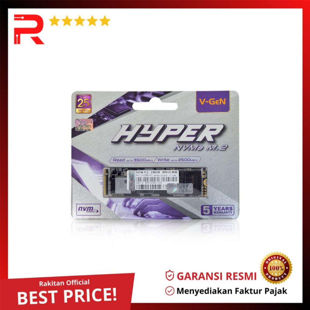 V-GeN SSD M.2 NVme 256GB Hyper Series SSD 256 GB VGEN 2280