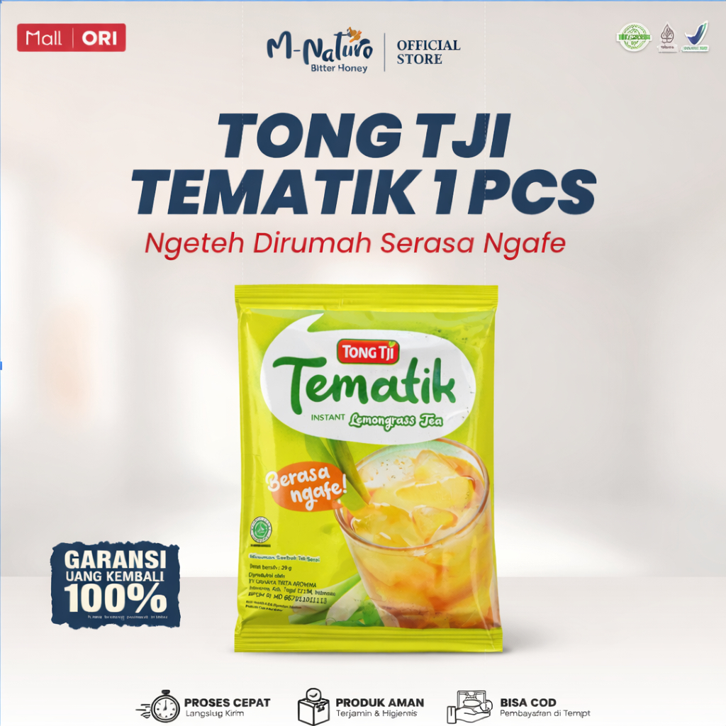 Tong Tji Tematik Lemongrass Tea Pouch 1saset / Teh Tong Tji
