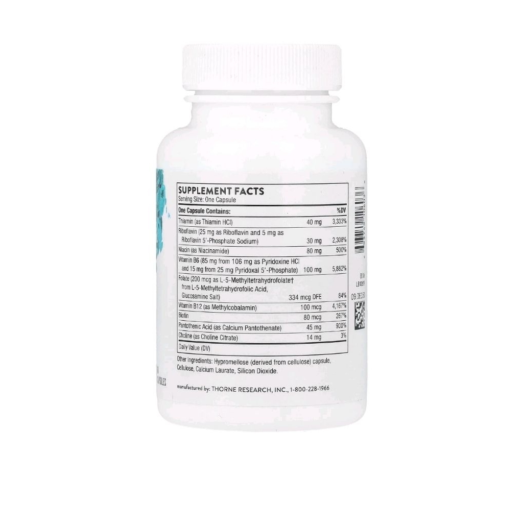 TR ThorneResearch Vitamin B Kompleks #6, B6, B-6  / Vitamin B Kompleks #12, B12, B-12