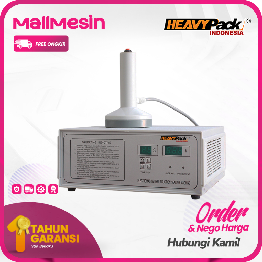 Mesin Induksi Sealer Penutup Botol Plastik HEAVYPACK DGYF-S500A | Official Distributor