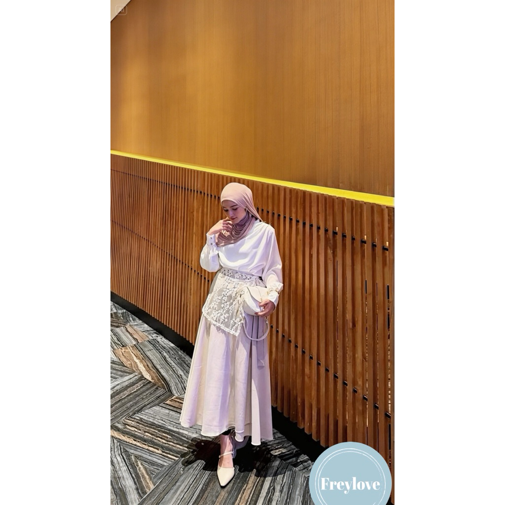 rok lace/skhirt  tulle/ rok lace model korea