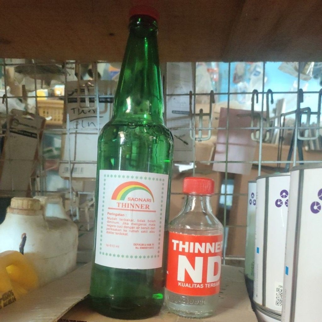 Thinner botol / tiner pengering campuran cat