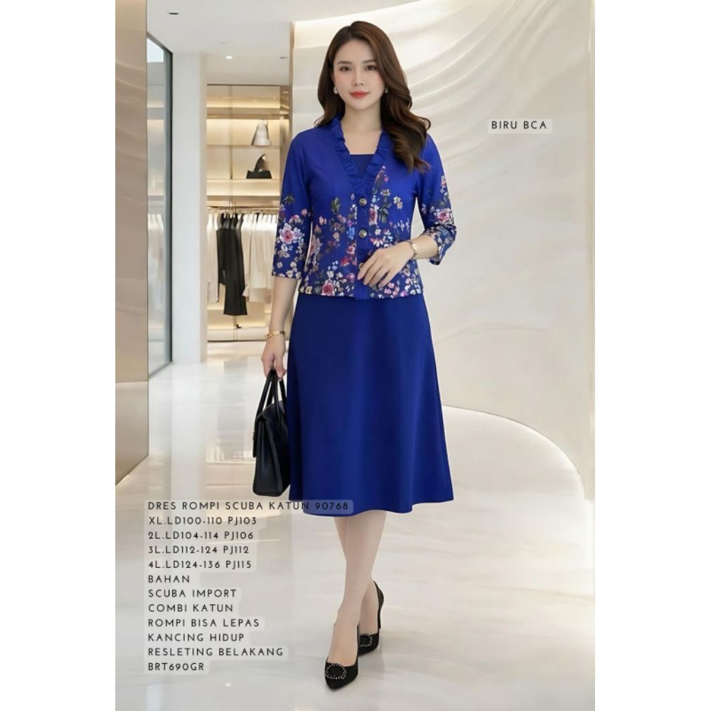 dress rompi scuba 90788