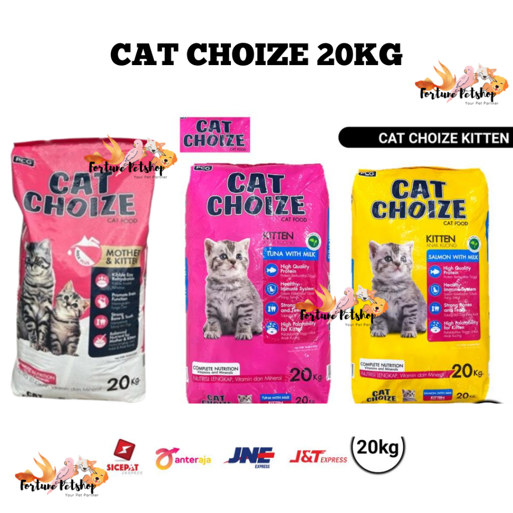 GRAB INSTANT - CAT CHOIZE KITTEN TUNA 20 KG / CAT CHOIZE KITTEN SALMON 20  KG / CAT CHOIZE MOTHER & 