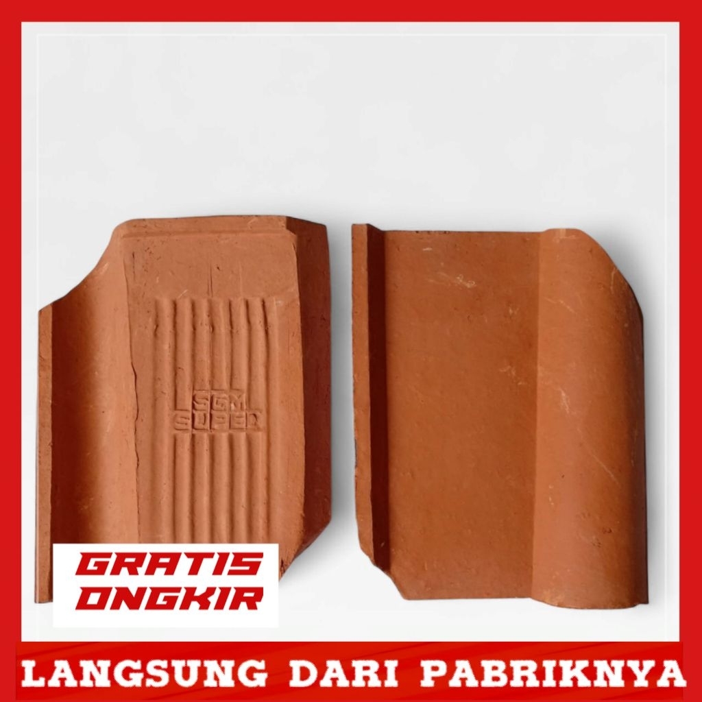 Genteng Plentong tanah liat asli
