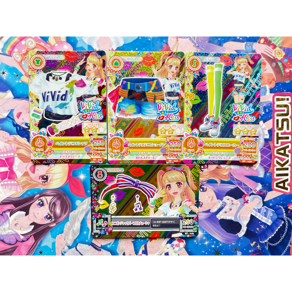BOOKED Kartu Aikatsu Mikuru Natsuki Binder Vivid Kiss Benefit Card Paint Deco Set Koper Cancer Origi