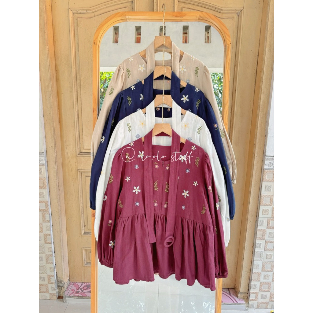 CALLA BLOUSE/BLOUSE LINEN/ATASAN COTTON LINEN