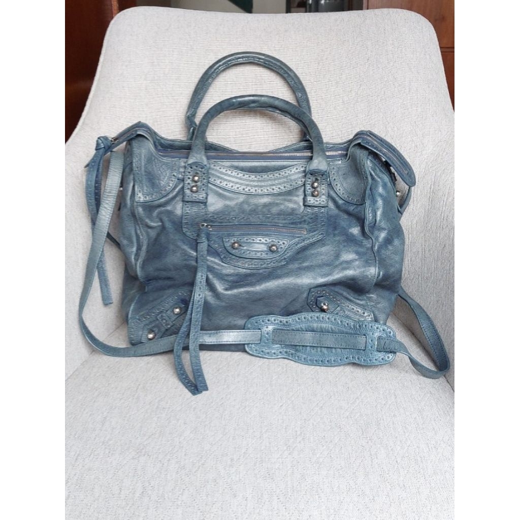 Tas Balenciaga Riva City preloved long handle authentic