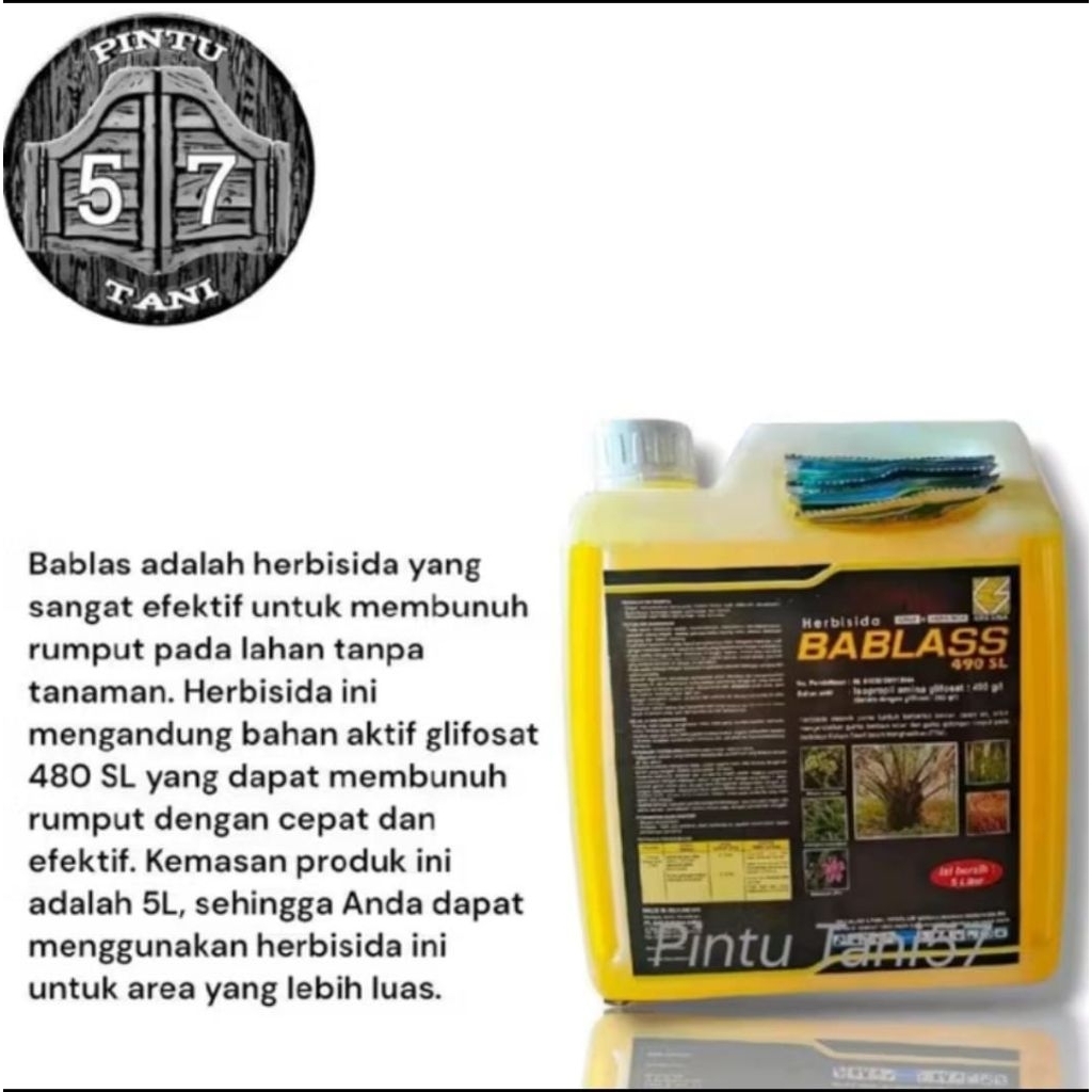 Herbisida Sistemik Bablas 490SL 5 Liter - Efektif, Sistemik, Praktis