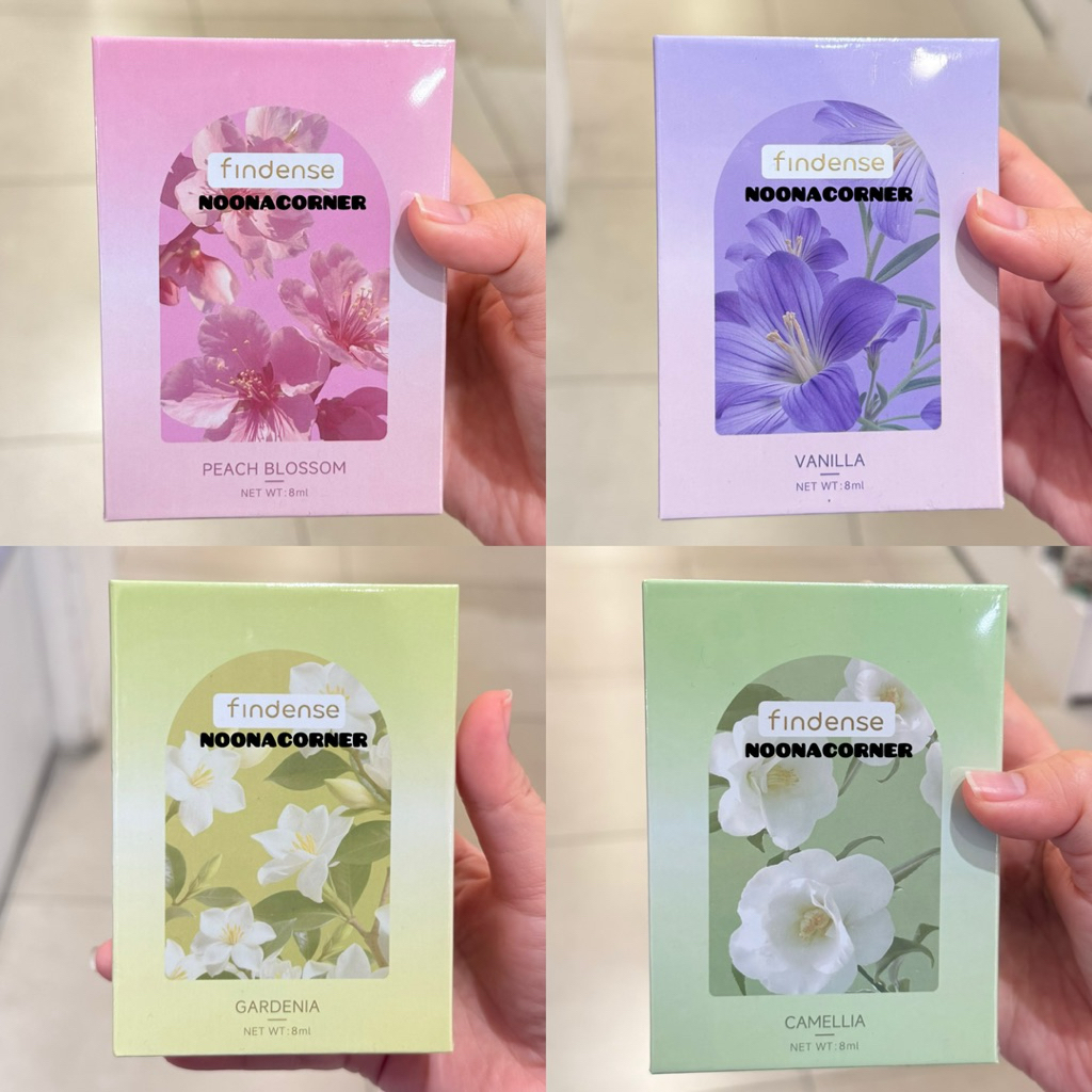 Ohsome x Findense‼️ Pewangi Mobil / Car Air Freshener Floral Series (8ml) Gardenia / Vanilla / Peach