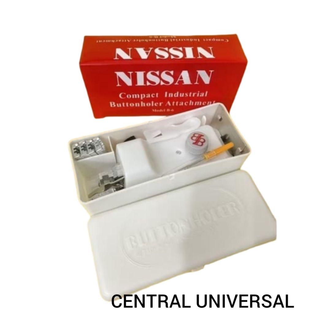 Alat Lubang Kancing NISSAN untuk mesin jahit hitam / mesin butterfly / jadul