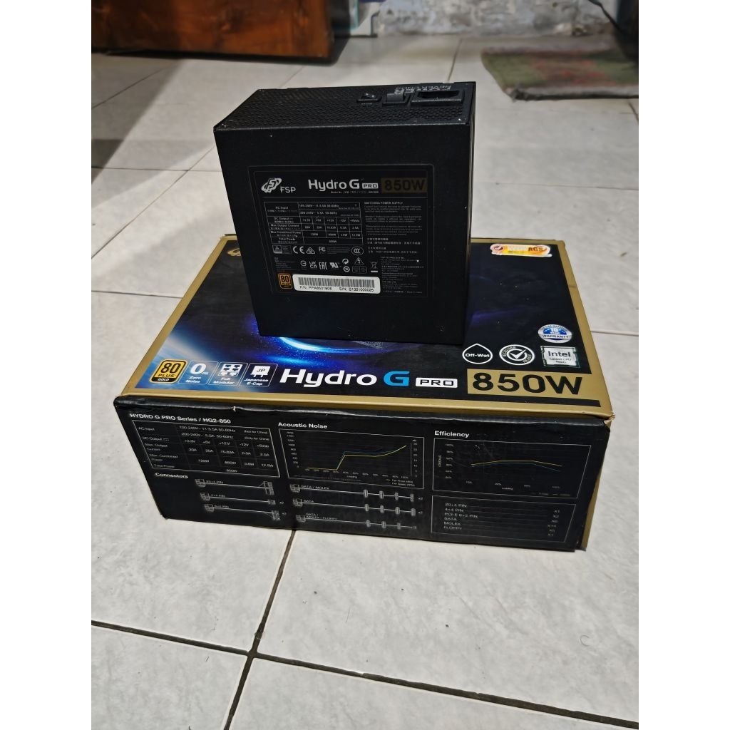 Power Supply FSP Hydro G Pro 850 Watt 80+ Gold Fullset