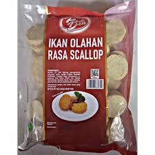 PAK DEN Scallop 500gr Makanan Berat Ikan Scallop Frozen Food