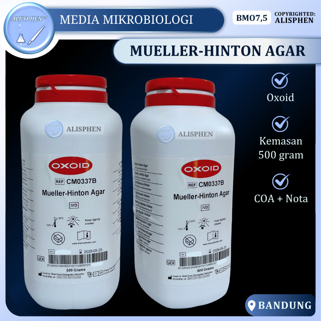[BMO7,5] Mueller Hinton Agar / MHA | OXOID | Media Mikrobiologi | For Laboratory Use