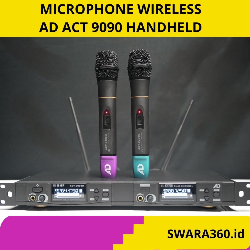 Microphone wireless AD 9090u isi2 mic handheld