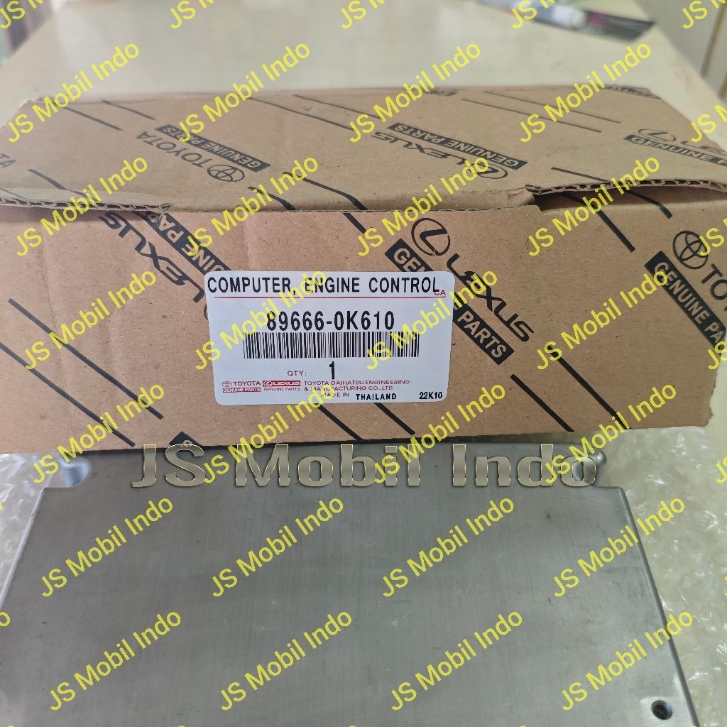 Ecu Komputer Computer Toyota Hilux Fortuner Diesel Matic 89666-0K610 Asli 2011 2012 2013 2014 2015