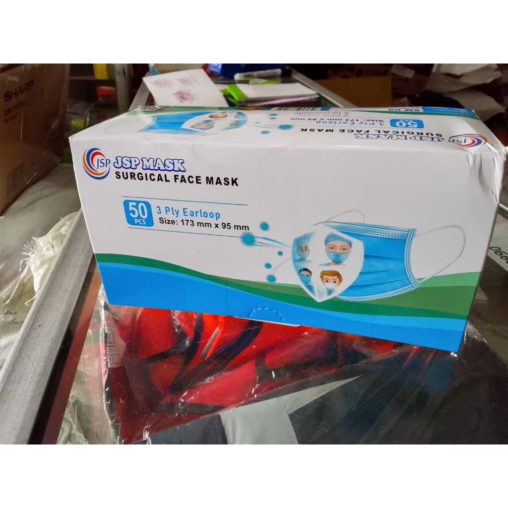 Masker JSP MASK 3 ply earloop Face Mask