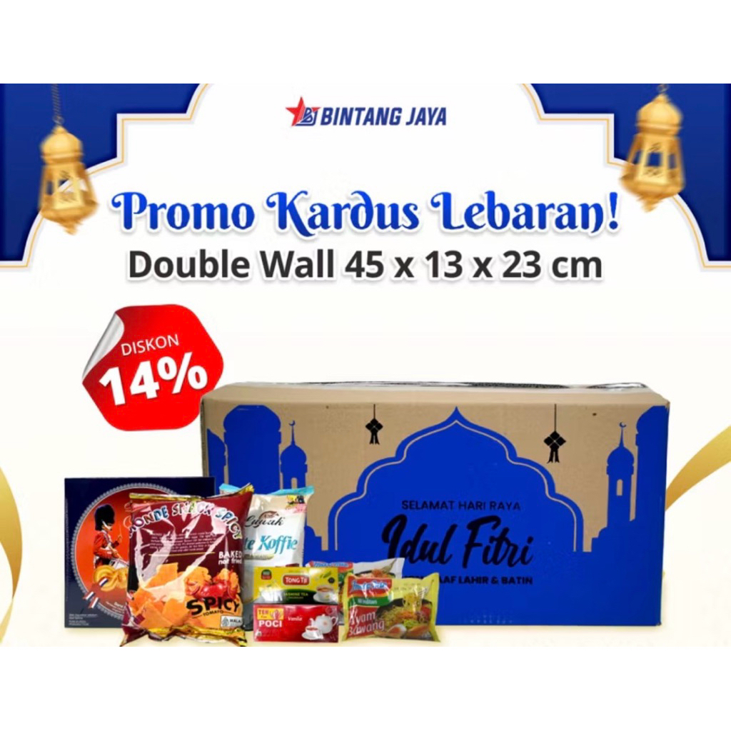 READY Stock INSTANT JOGJA KARDUS LEBARAN 40X30X30 BESAR / KARDUS SEMBAKO / BOX PARCEL / PAKET SEMBAK