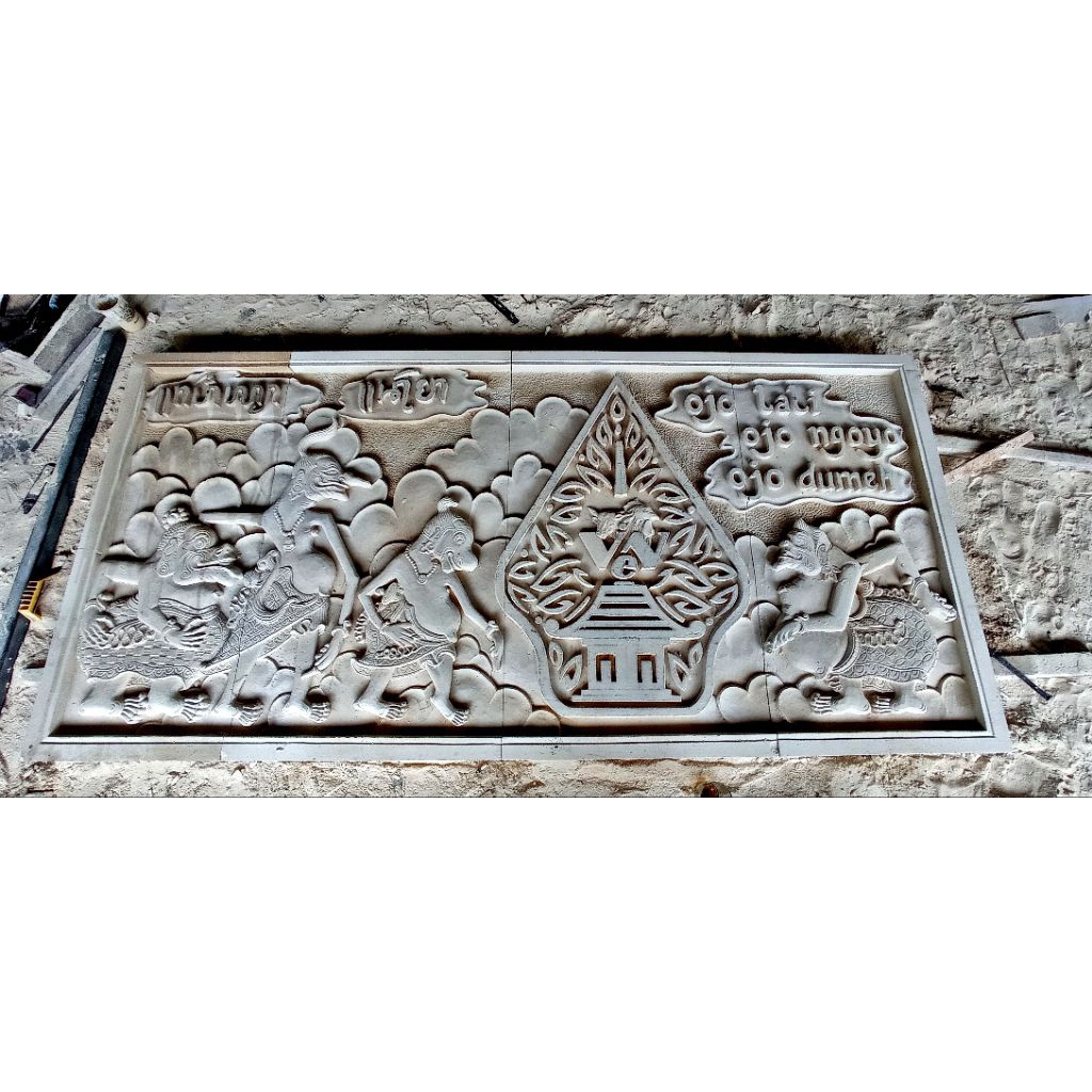 ukiran wayang batu alam batu putih batu paras