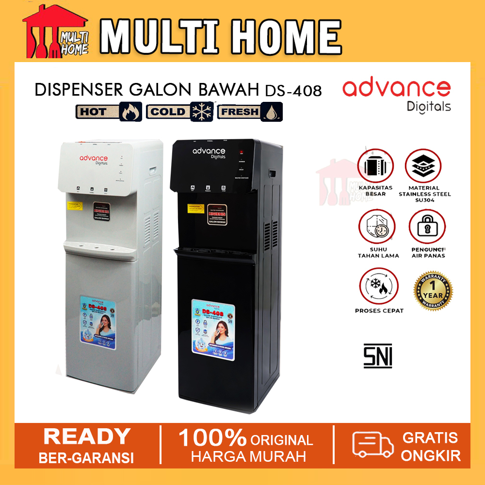 ADVANCE Dispenser Air Galon Bawah DS-408 Fungsi 3 in 1