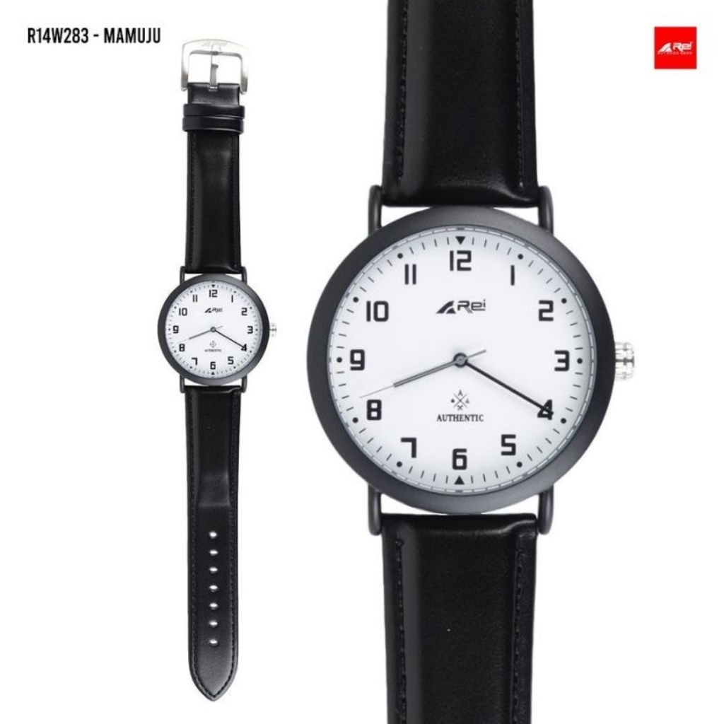 jam tangan analog rei mamuju hitam