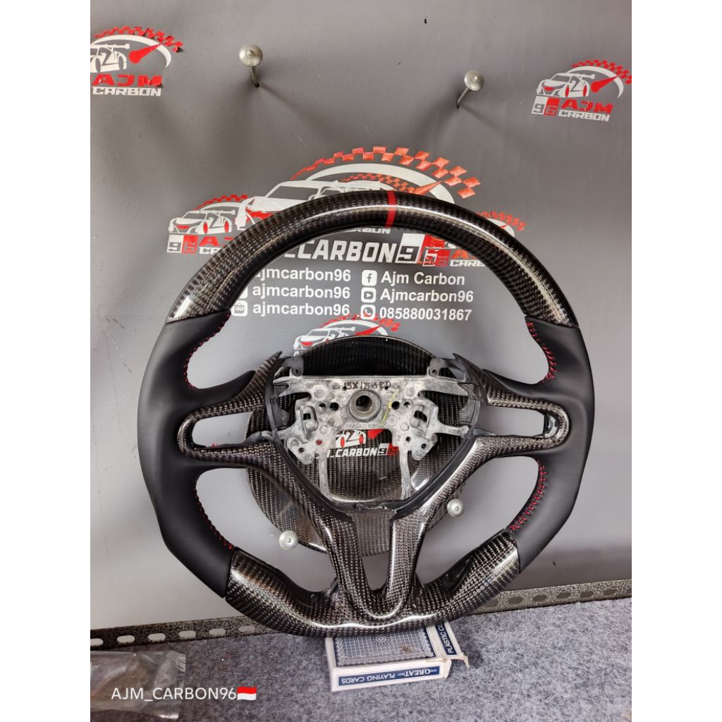 lingkar stir jazz ge8 / civic fd stir custom carbon plus pedel shif carbon