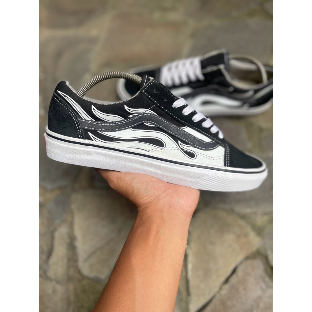 VANS OLDSKOOL FLAME BW