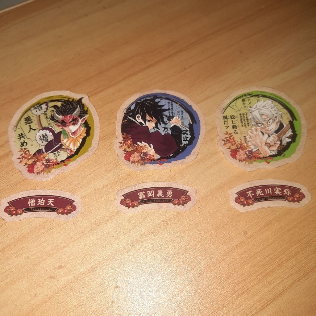 OFFICIAL Demon Slayer Kimetsu no Yaiba GIYUU GIYU SANEMI ZOHAKUTEN Stickers Sticker Stiker Merch Mer