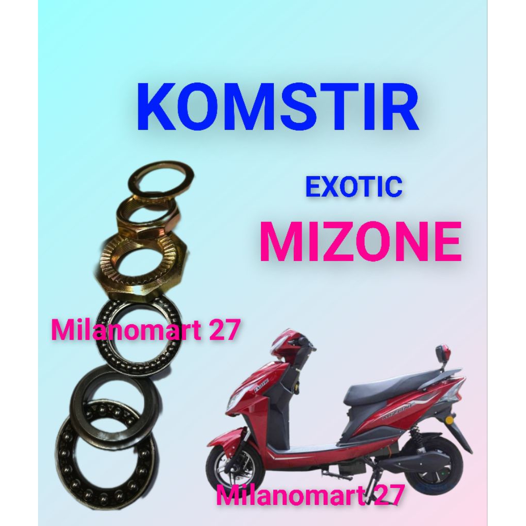 komstir motor listrik exotic mizone kones headset komfork sepeda listrik exotic mizone