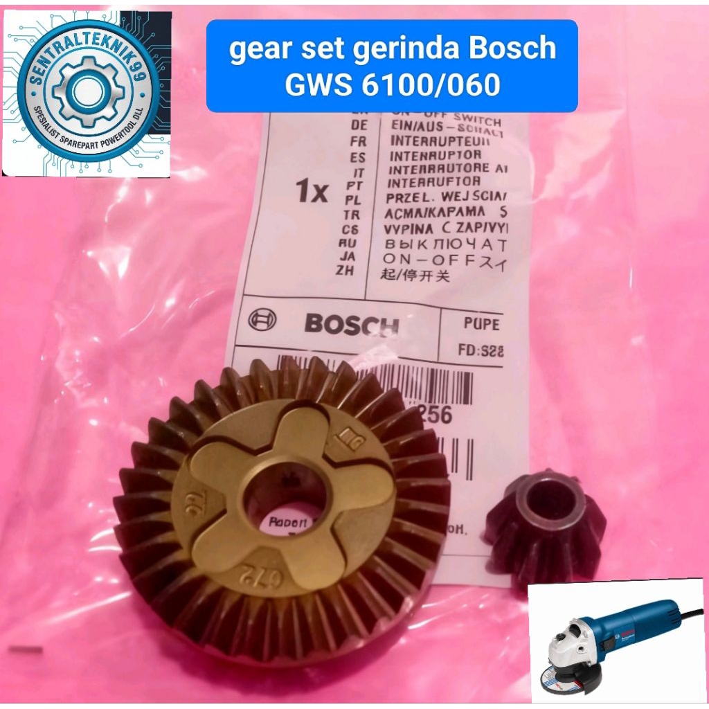 gear set gerinda bosch gws 060/gigi nanas mesin gerinda bosch gws 6100