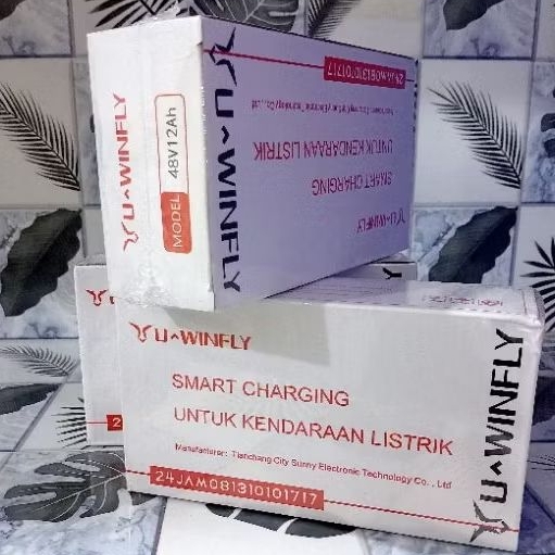 (Ori) Charger Sepeda Listrik U-Winfly Original 48V12Ah - Charger aki sepeda listrik