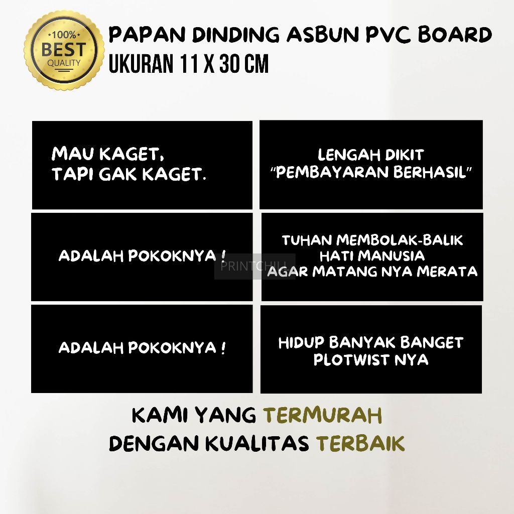 Poster  Dinding kamar Asbun Kata Kata Kamar Aesthetic Minimalis Dekorasi