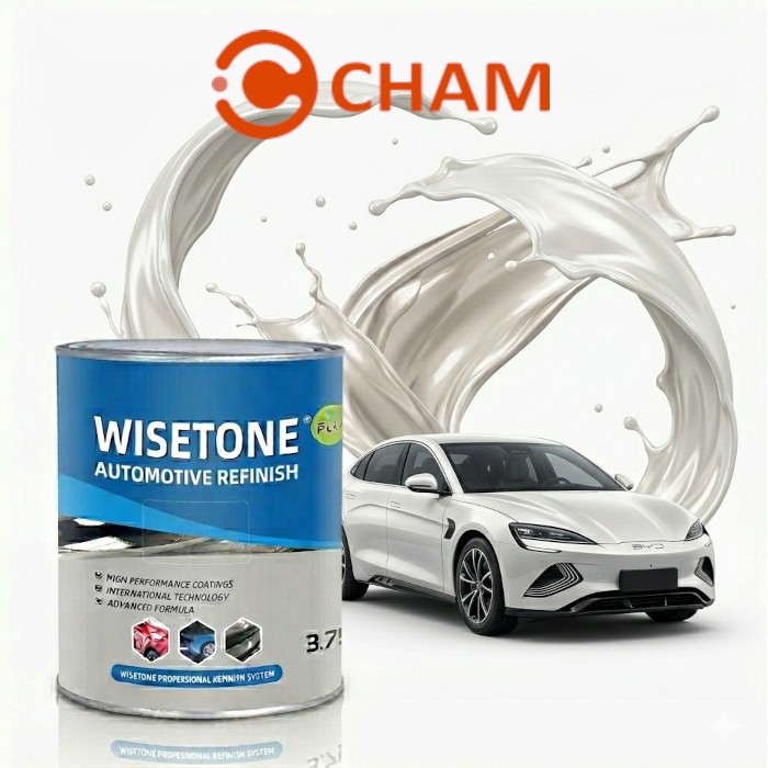 Cat Mobil Motor Wisetone Plus PEARL - ULTRAFINE WHITE PEARL - Putih Pearl Ultra Halus WP713 - PREMIU