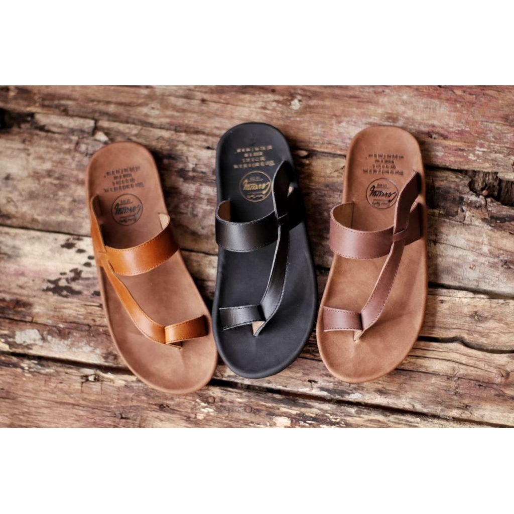Cevany implus | Sandal pria original kulit asli cevany implus