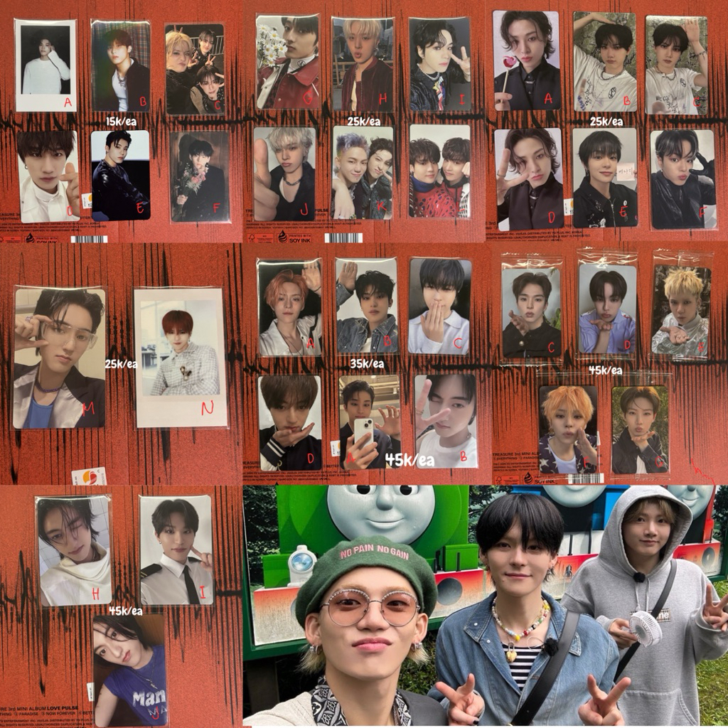 [READY STOCK, BACA DESKRIPSI] Treasure Photocard Hyunsuk Jihoon Jaehyuk Doyoung Haruto Jeongwoo Jung