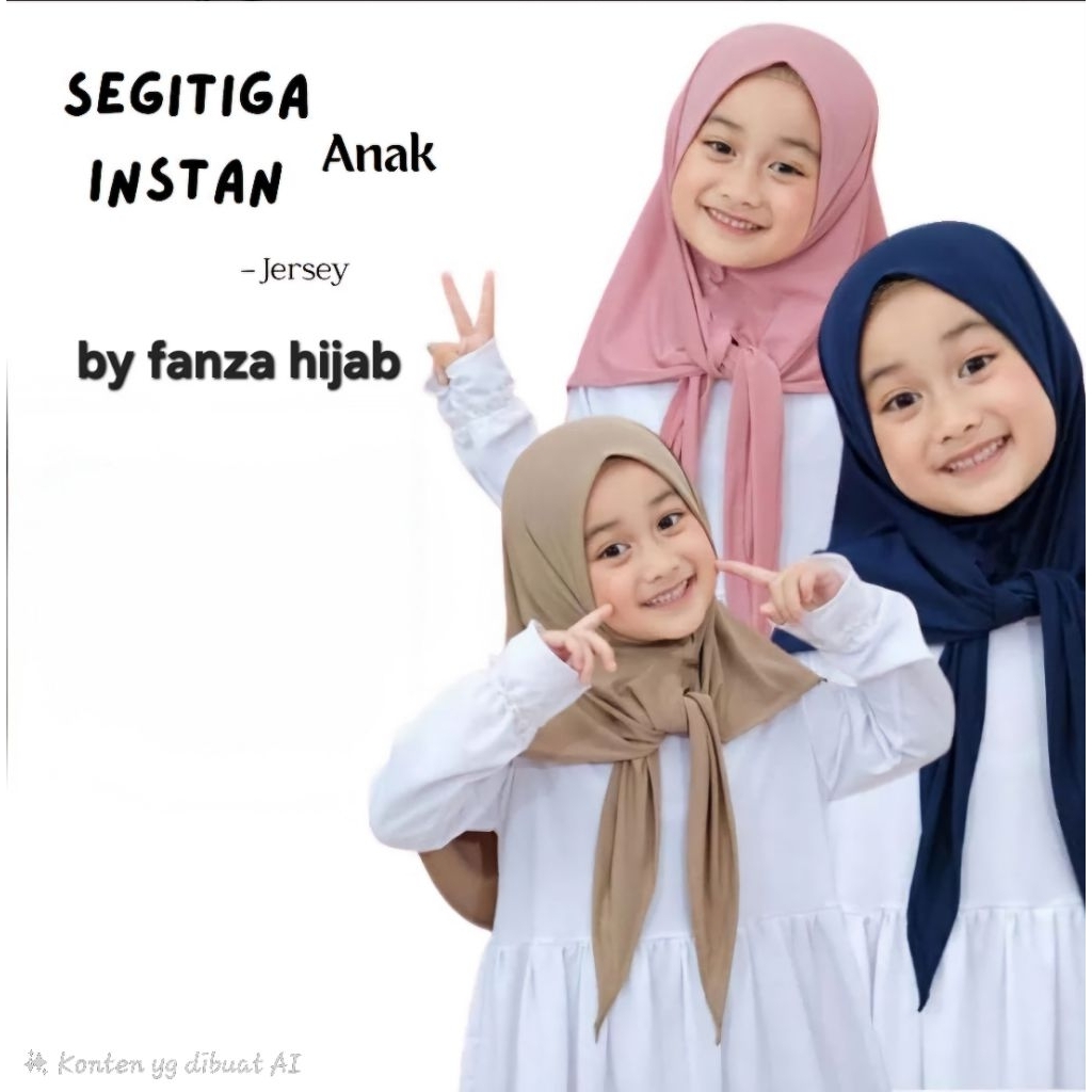 HIJAB ANAK SEGITIGA INSTAN JERSEY 1_7 TAHUN