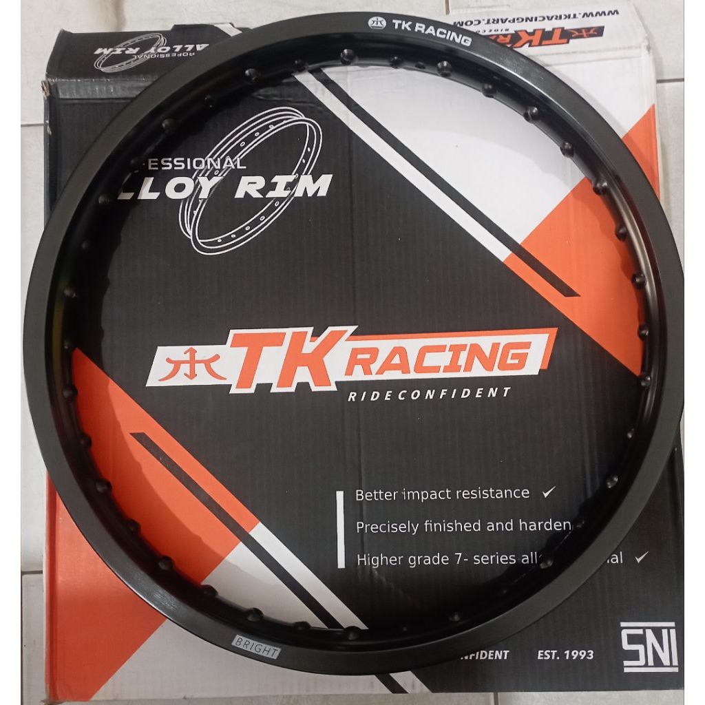 Lingkar TK 18 160 36 hole Black Bright Velg jari jari Veleg motor Original TK Racing