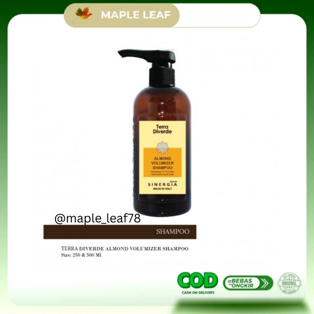 SINERGIA ILVASTO TERRA DIVERDE SHAMPO ALMOND VOLUMIZER 500ml