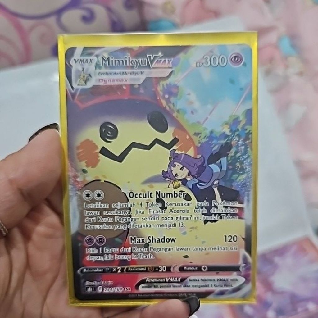 pokemon card mimikyu csr rare