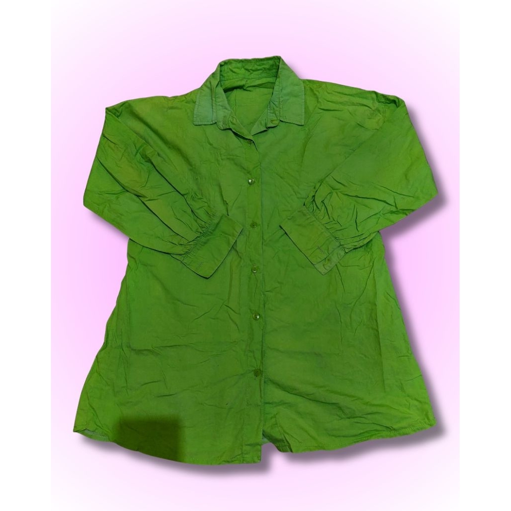 KEMEJA EMERALD GREEN PRELOVED